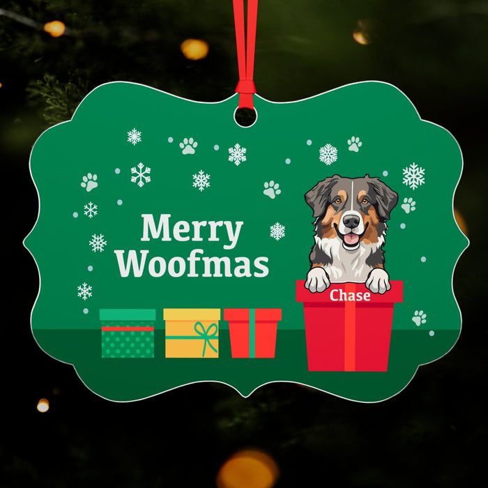 Merry Woofmas, Personalized Pet Ornament
