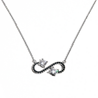 Obsidian Infinity Necklace