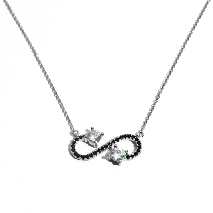 Obsidian Infinity Necklace