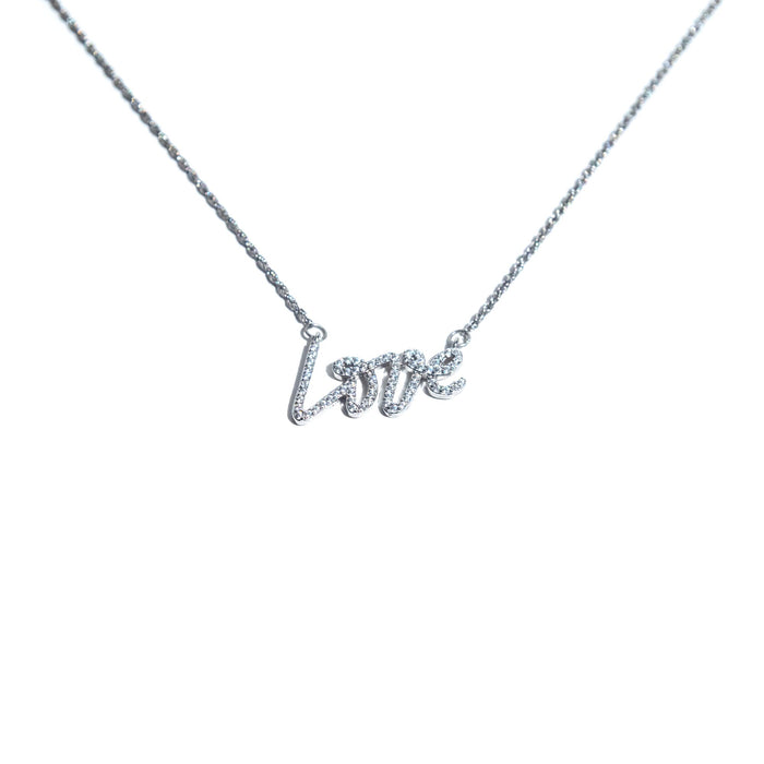 Scripted Love Necklace Jewelry Dean Chen 